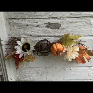 Fall decor swag wreath piece